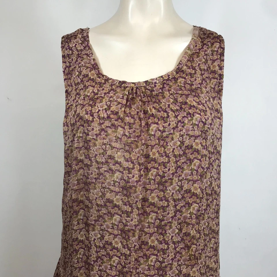 VESTIDO LATERAL PLISADO FLORAL SIN MANGAS CINTURA CAÍDA TALLA ÚNICA - CORDERO VINTAGE - MUJER Foto 2 de 4