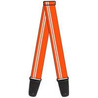 Guitar Strap - Racing Stripe Orange/White (Us Import) Acc Neu