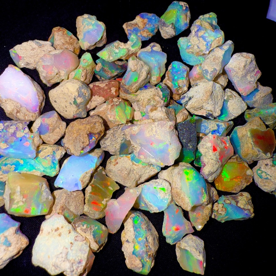 Opal Rough Lot 20 Pieces AAA cut grade rough Natural Ethiopian Welo Dry ...