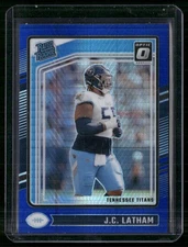 2024 Donruss Optic #234 J.C. Latham Blue Hyper