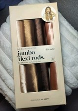 Kitsch Satin-Wrapped Jumbo Flexi Rods 4-Piece Heatless Hair Curlers Rosewood