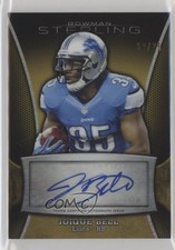 2013 Bowman Sterling Auto Gold Refractor 12/25 Joique Bell #BSA-JB Auto r9d