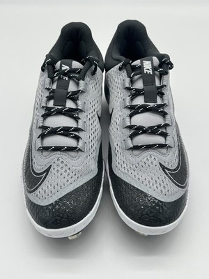 Nike Alpha Huarache Elite 4 Low Men's Size 9.5 Baseball Cleat Gray