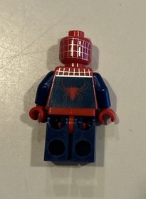 Lego Minifigure Spider-Man Silver Webbing / Dark Blue - 4854