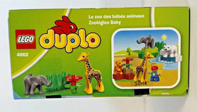 LEGO (4962) Duplo: Baby Zoo New Sealed Retired Animal Giraffe Lion Bear Elephant