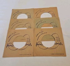 45 RPM 7" RECORD SLEEVES CO. SLEEVE 6 PACK SEE PHOTO ABC/Paramount SLV388