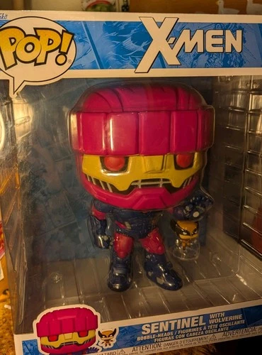NEW IN BOX Funko Pop! # 1054 Sentinel With Wolverine GIANT Vinyl Figure Set