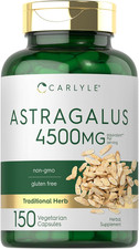 Astragalus Root Capsules  150 Count  Vegetarian, Non-Gmo, Gluten Free Suppleme