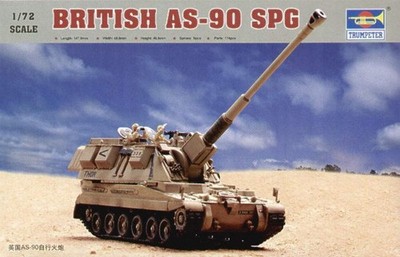 Trumpeter 07221 1:72 AS-90 155mm Self-Pelled British Howitzer