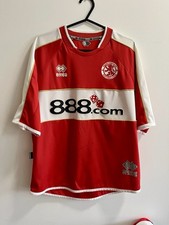 MIDDLESBROUGH FC 2006-2007 HOME FOOTBALL SHIRT SOCCER JERSEY ERREA sz S