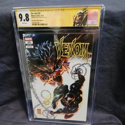  Venom  #26 9.8 CGC SS Philip Tan Eastside Comics First App Virus Custom Label