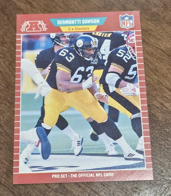 1989 Pro Set #344 Dermontti Dawson RC