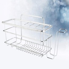 Kitchen Storage Rack Toothbrushes Holder Suction Cup Mounted Organizer