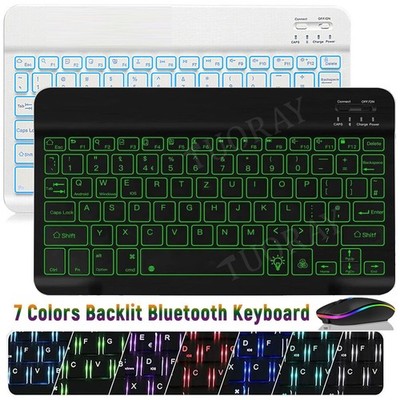 QWERTZ Beleuchtet Tastatur Maus Für Huawei MatePad 11/SE/Pro/Honor Pad X9/X8 Pro