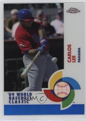 2009 Topps Chrome World Baseball Classic Blue Refractor 161/199 Carlos Lee 1h0p