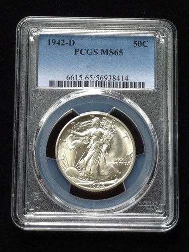 1942-D Walking Liberty Silver Half Dollar PCGS Graded MS65 #56938414