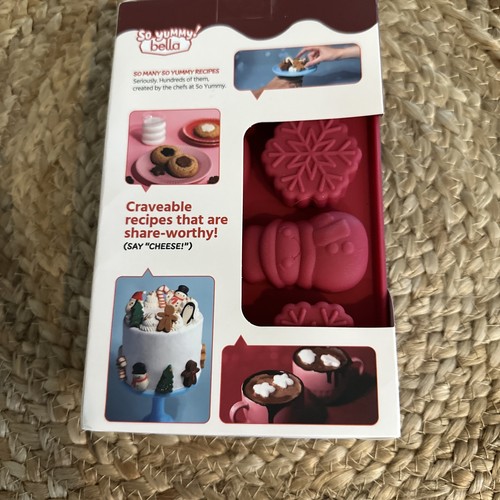 So Yummy Bella Silicone Mold Set Chocolate Santa Snowman Canes Snowflakes 2pcs - 第 7/9 張圖片