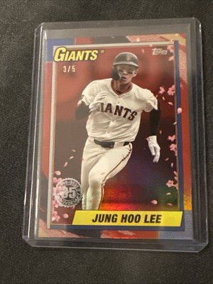 Jung Hoo Lee 2025 Topps Update Japan Edition Cherry Blossom 🌸 Red 3/5