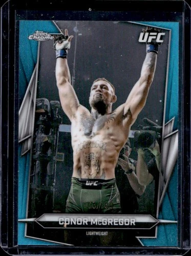 2026 Topps Chrome UFC Conor McGregor Aqua Refractor #/199