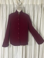 Vintage 70s Jacket Velveteen Channel Quilted Sears Fashion Place Size 10