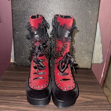 New Demonia Charade 110 Size 10 Platform Goth Combat Boot