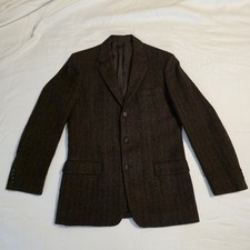 Rogers Peet Co VTG Herringbone Tweed Blazer 39 Long ImportedFabric