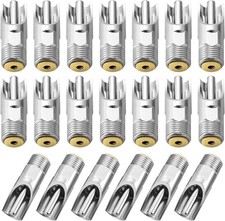 20Pack Pig Waterer Nipples, NPT 1/2" Stainless Steel Automatic Silver