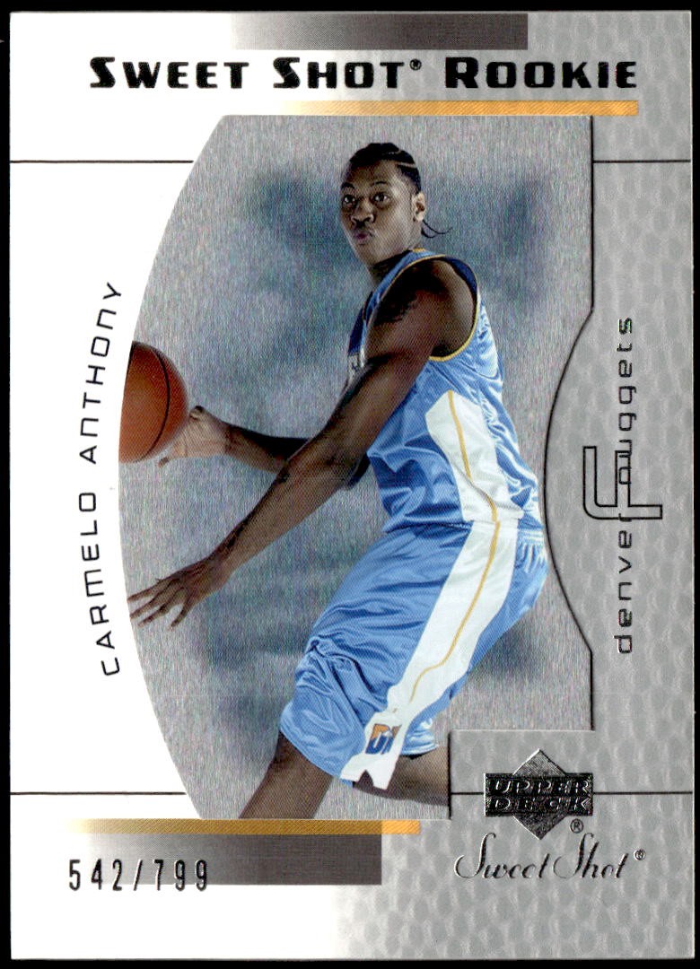 2003-04 Upper Deck Sweet Shot #93 Carmelo Anthony #/799 Rookie F5