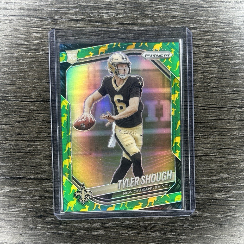 2025 Tyler Shough Prizm Kangaroo Rookie /61 #327 Saints