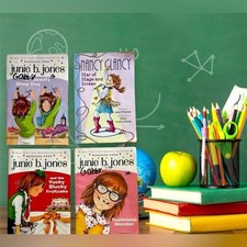 JUNIE B. JONES  FANCY NANCY Children's Book Bundle Ages 6-10 Reading Level.
