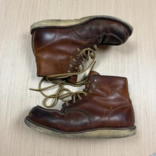 Vintage Red Wing Irish Setter 875 Moc Toe Boots 10 D Patina Leather Distressed