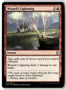 Wizard's Lightning - Dominaria #152 Uncommon