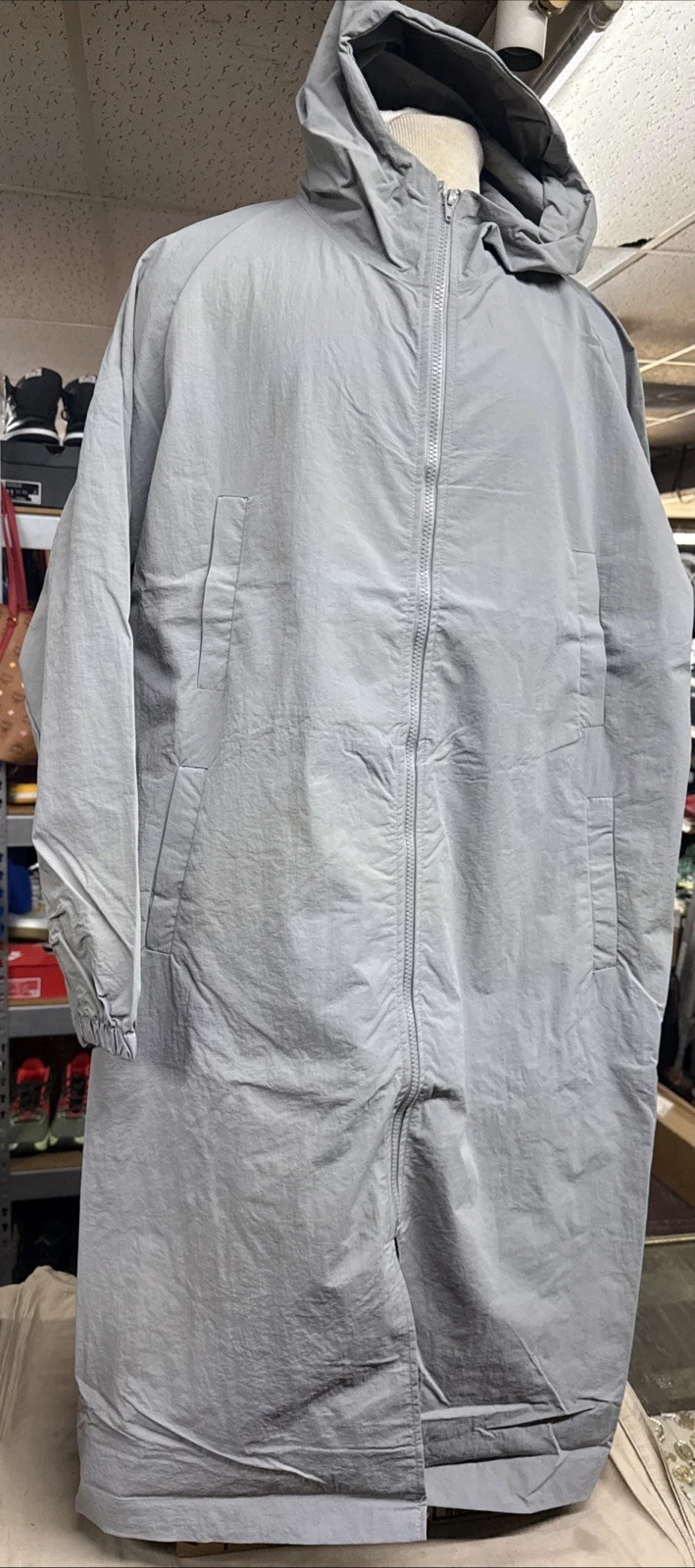 NEW YZY Yeezy Grey Long Rain Jacket 2025 RC-01 04 (Вестник Трибун) Kanye Mocha