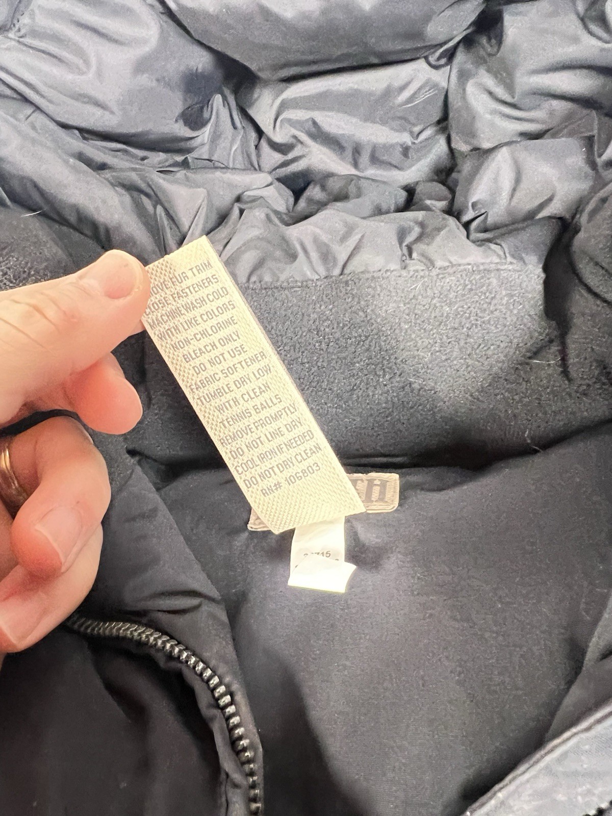 Duluth Trading Company Pack Women's Down Long Jacket Black Size XL image 6