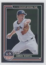 2022 Panini USA Baseball Stars & Stripes Holo Silver 95/99 Samuel Highfill 03mf