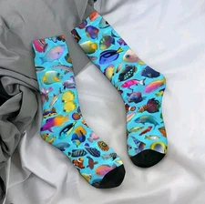 Tropical Fish socks Beach Ocean Sea Free Shipping