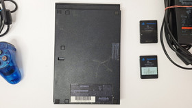 Sony PlayStation 2 PS2 Slim Console SCPH-75001 Black Tested Working Controller