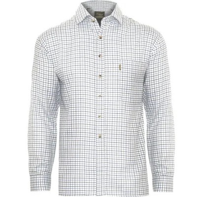 Bisley Tattersall Langarmshirt blau