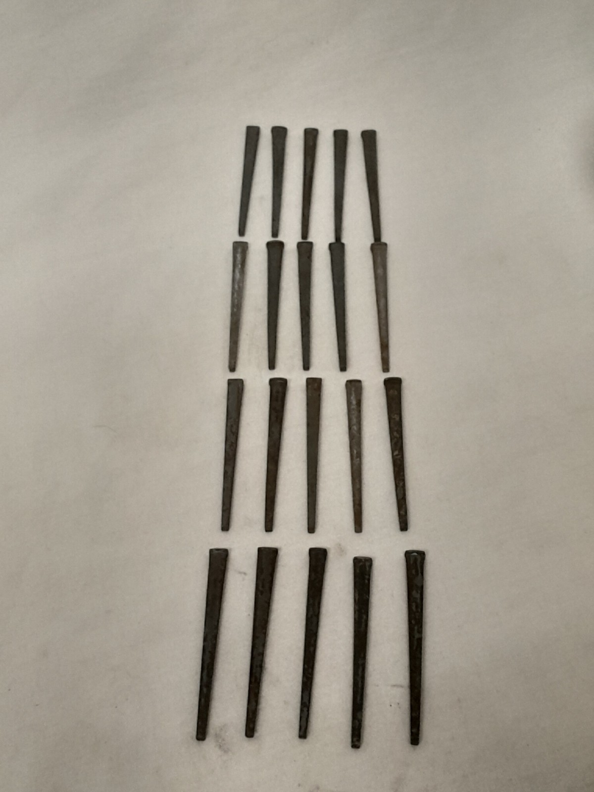 Lot of (20) Coffin Nails Late 19th Century  Original Blacksmith Forged 1800s 