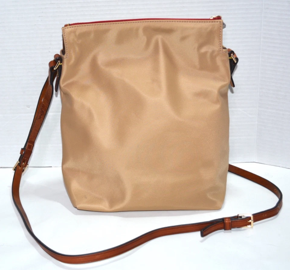 Bolso Bandolera Dooney & Bourke Wayfarer Camden Hobo Nylon Cuero Bolso de Hombro Cartera Foto 4 de 4