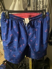 Wonder Nation Youth XL 14-16 Blue and Pick Swim Trunks Elastic Waist