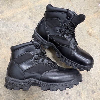 Rocky 6'' Alpha Force Composite Toe Boots Mens 9M Black Leather Waterproof