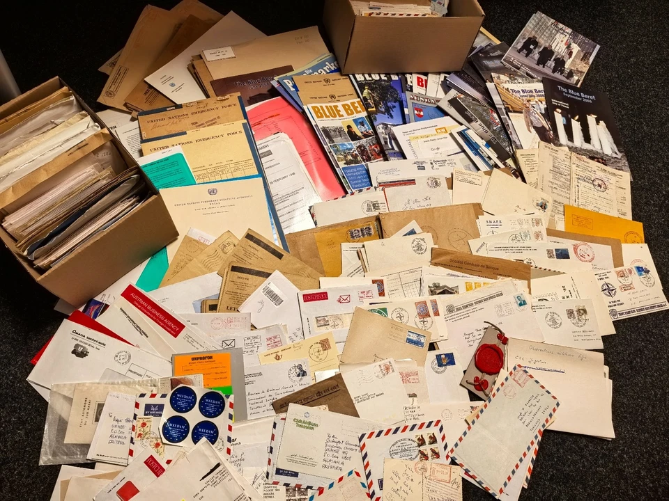 Sammlungsauflösung 19kg Hunderte  Feldpostbriefe UNO, NATO, Dienstbriefe - Bild 1 von 4