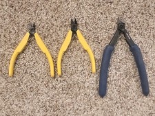 Lot of 3 Lindstrom Pliers Diagonal Cutters 8130 8140 8150 Jewelry Cutters Tools