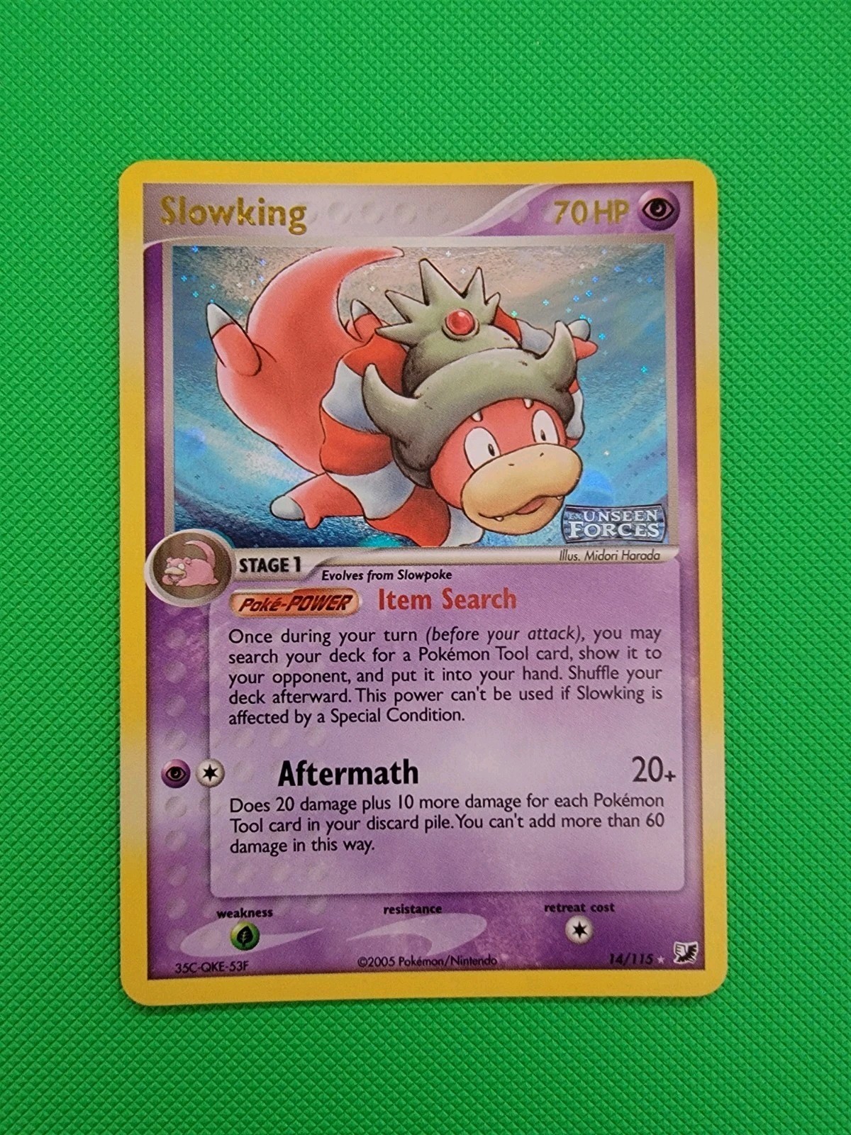 Pokemon TCG Slowking 14/115 Unseen Forces Reverse Holo NM