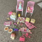 Barbie Happy Birthday Set 2002 Playset Cake Vintage Set Accessory Pieces