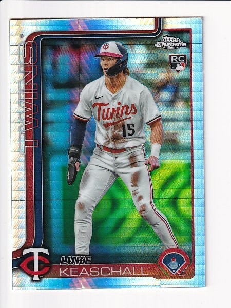2025 Topps Chrome Update Luke Keaschall  Prism Refractor Twins RC #USC106