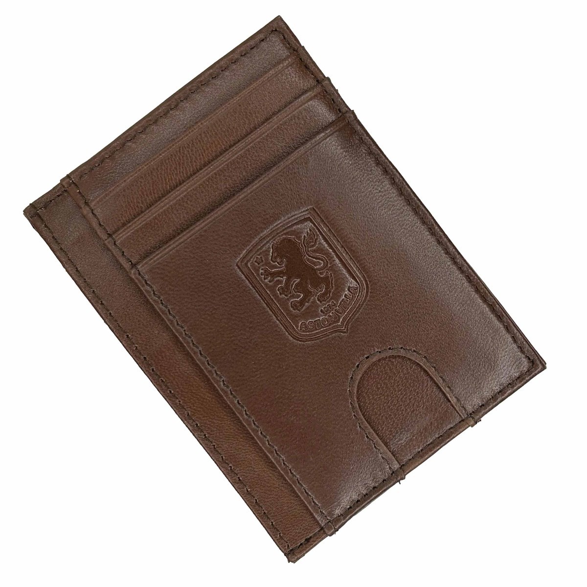 Aston Villa FC Brown Leather Card Holder, Purses & Wallets, Sports, Gift