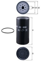 Mahle Kraftstofffilter KC 200 Anschraubfilter Mit Wasserabscheider FüR Mercedes