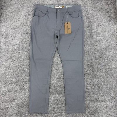 Taylor Vintage Canaan Slim Fit Pants Men s NWT 38x32 Grey Performance MSRP: $108